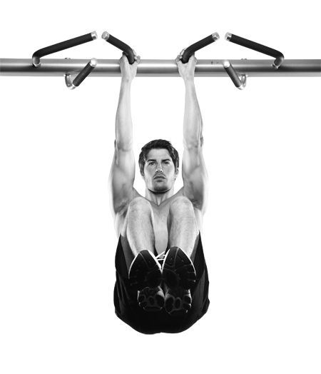 hanging knee raises exercise